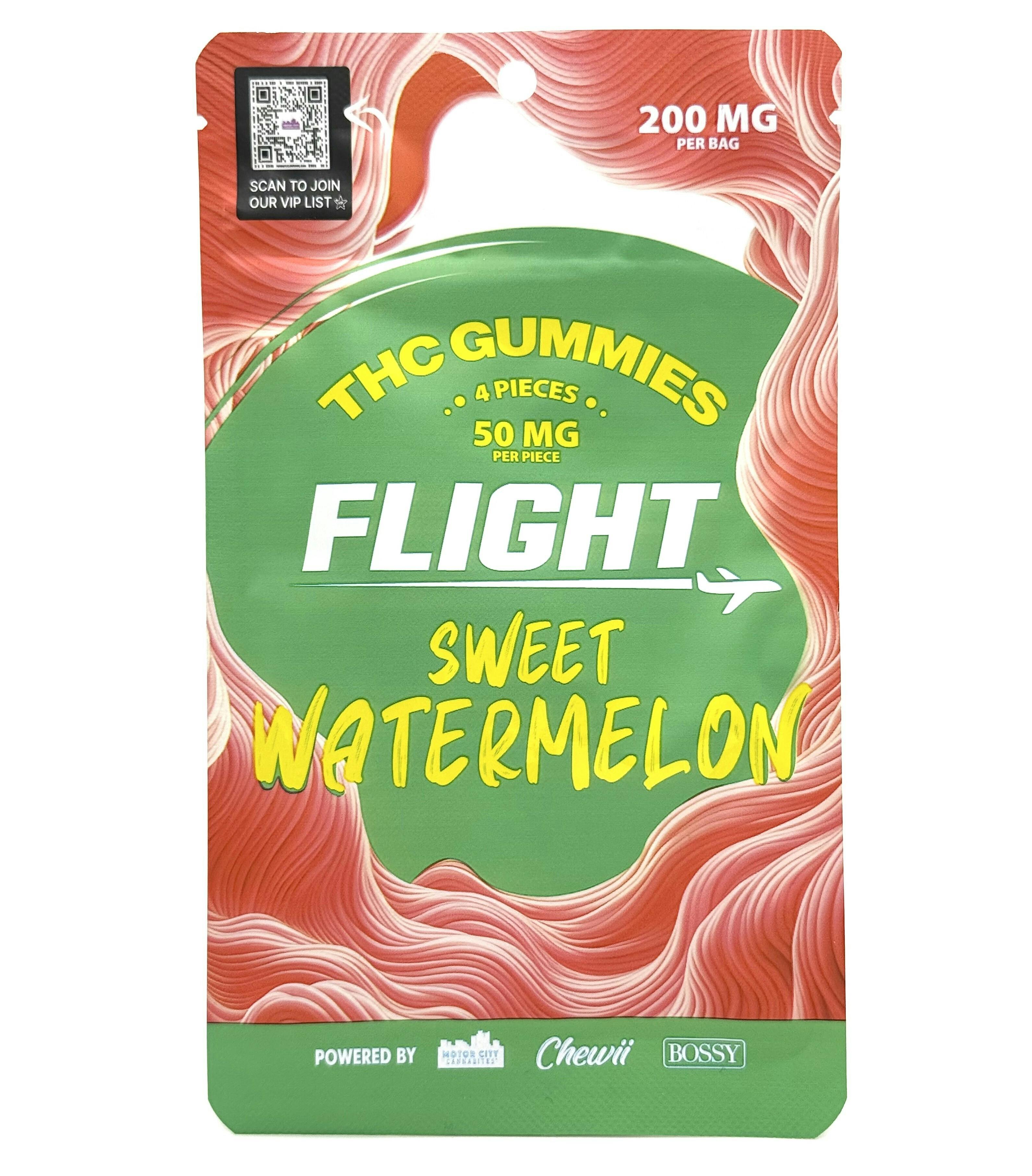 Flight Sweet Watermelon Gummies 200mg Rec