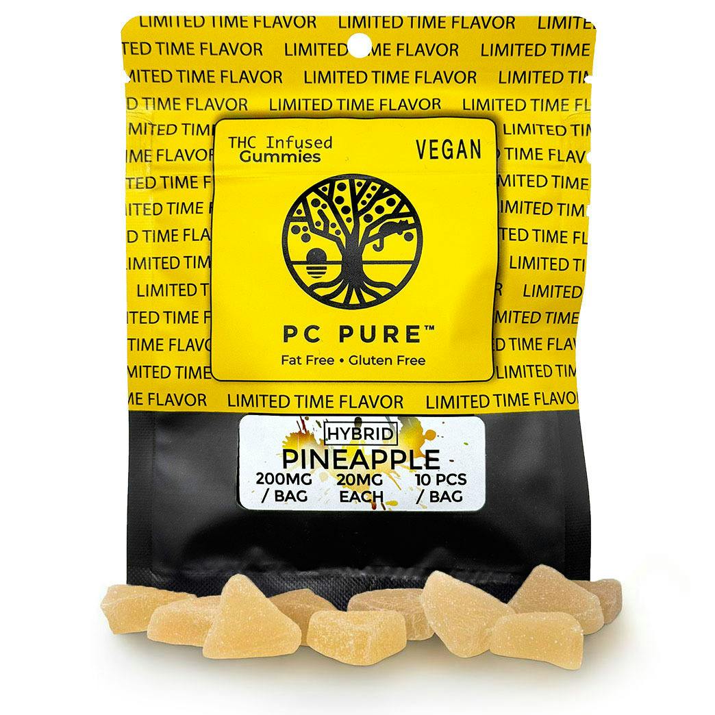 PC Pure Pineapple Gummies 200mg Rec