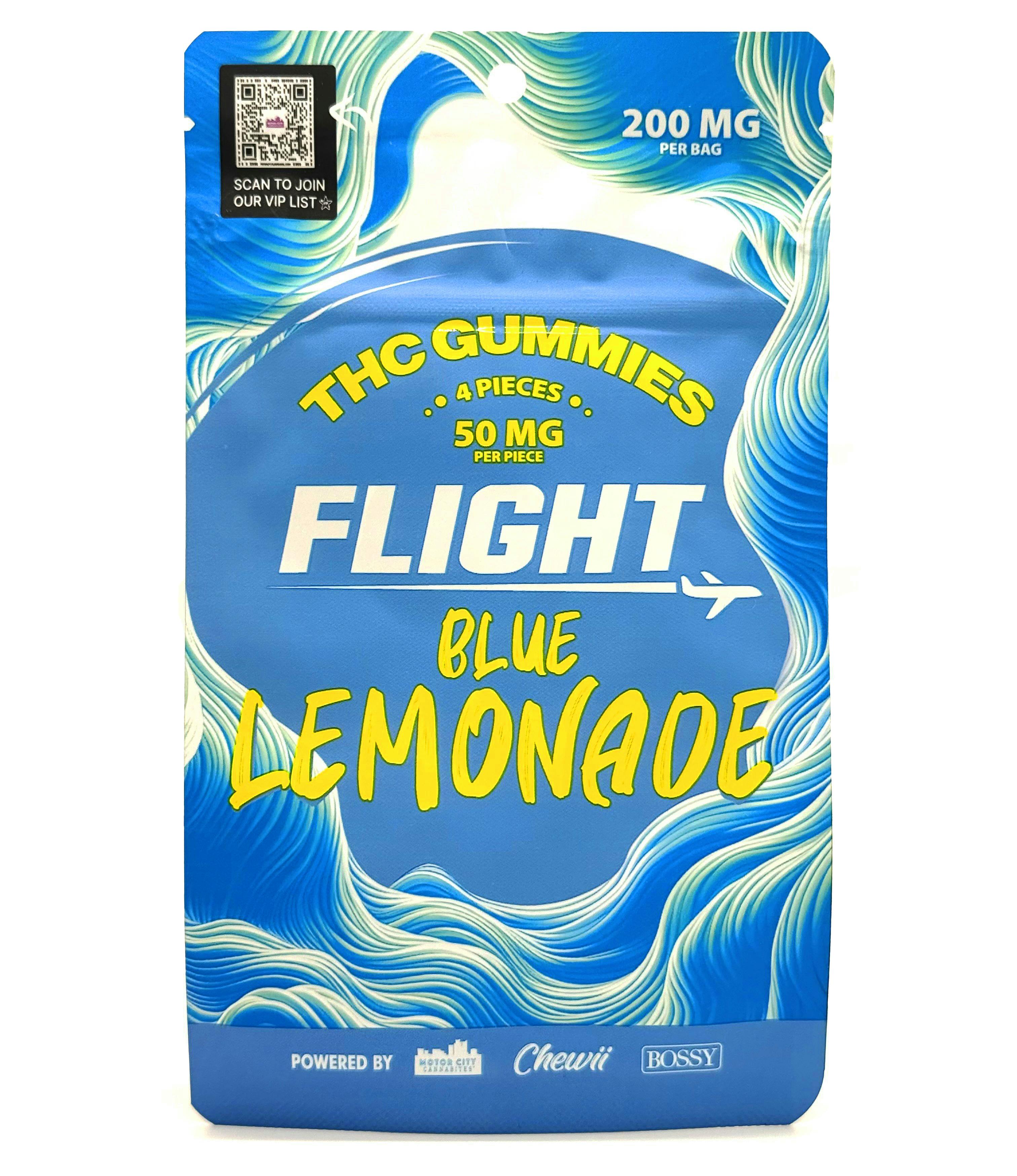 Flight Blue Lemonade Gummies 200mg Rec