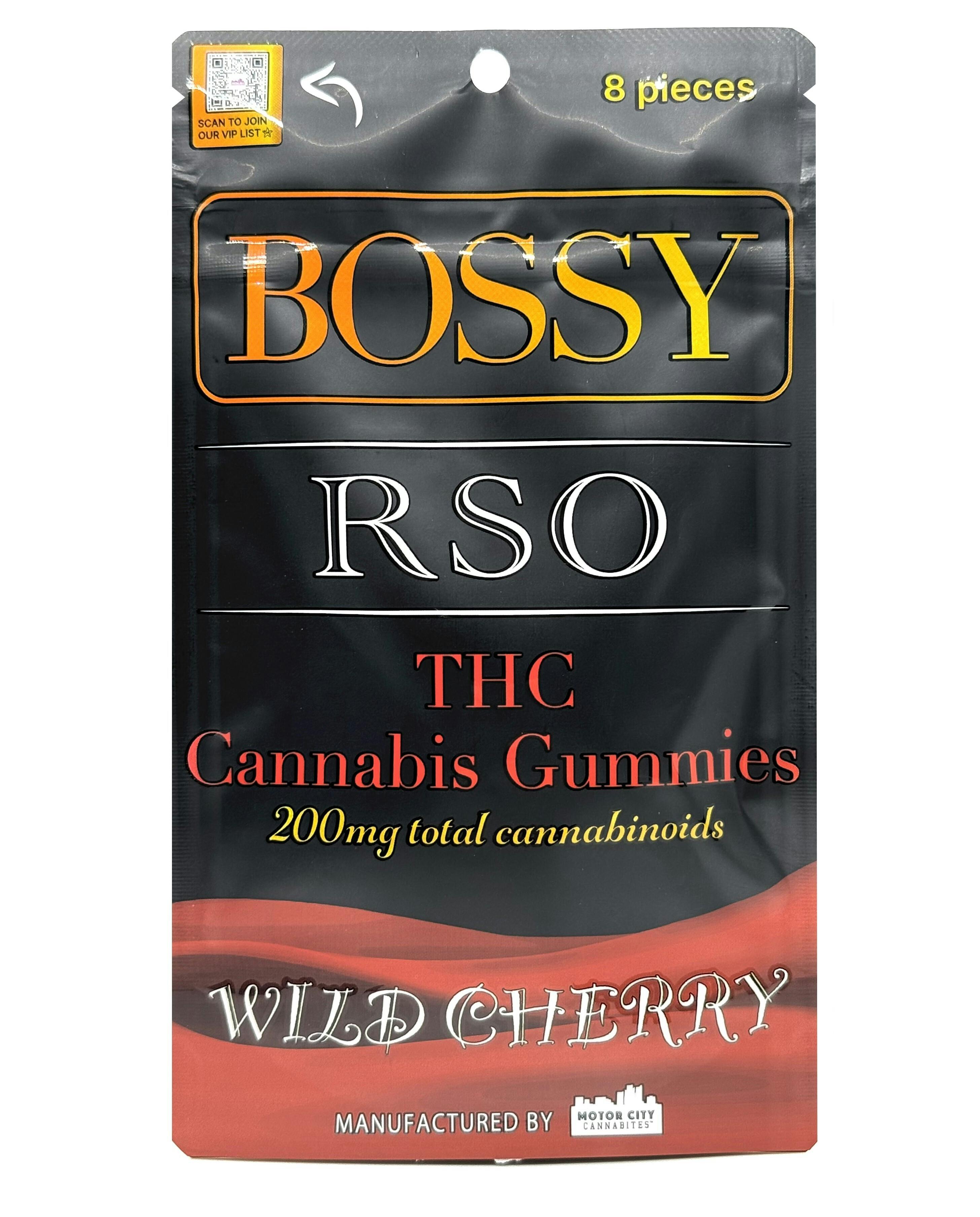 Bossy Wild Cherry RSO Gummies 200mg Rec