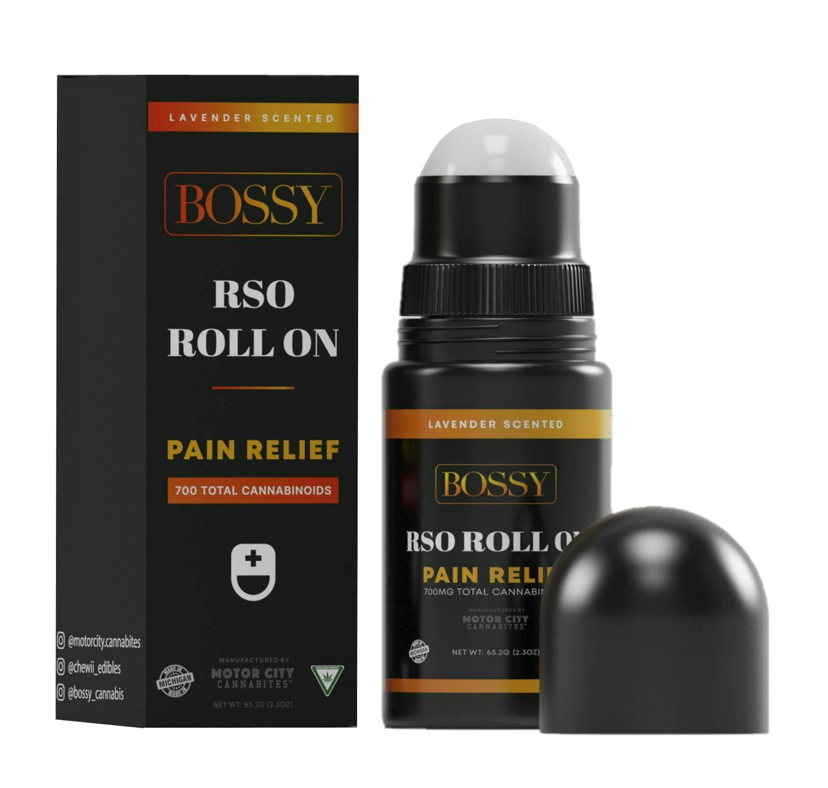 Bossy Pain Relief RSO Roll On 700mg Rec