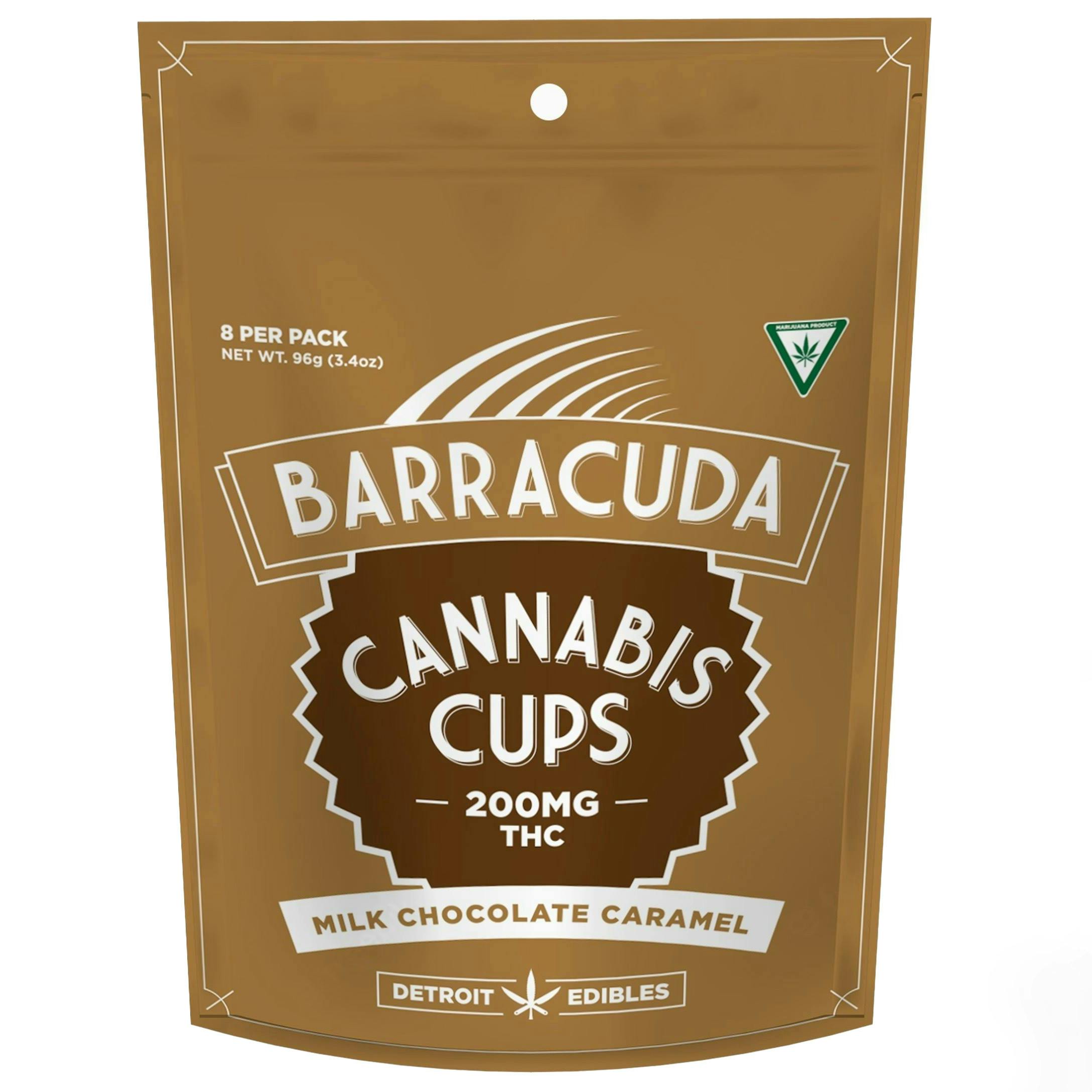 Barracuda Milk Chocolate Caramel Cups 200mg Rec