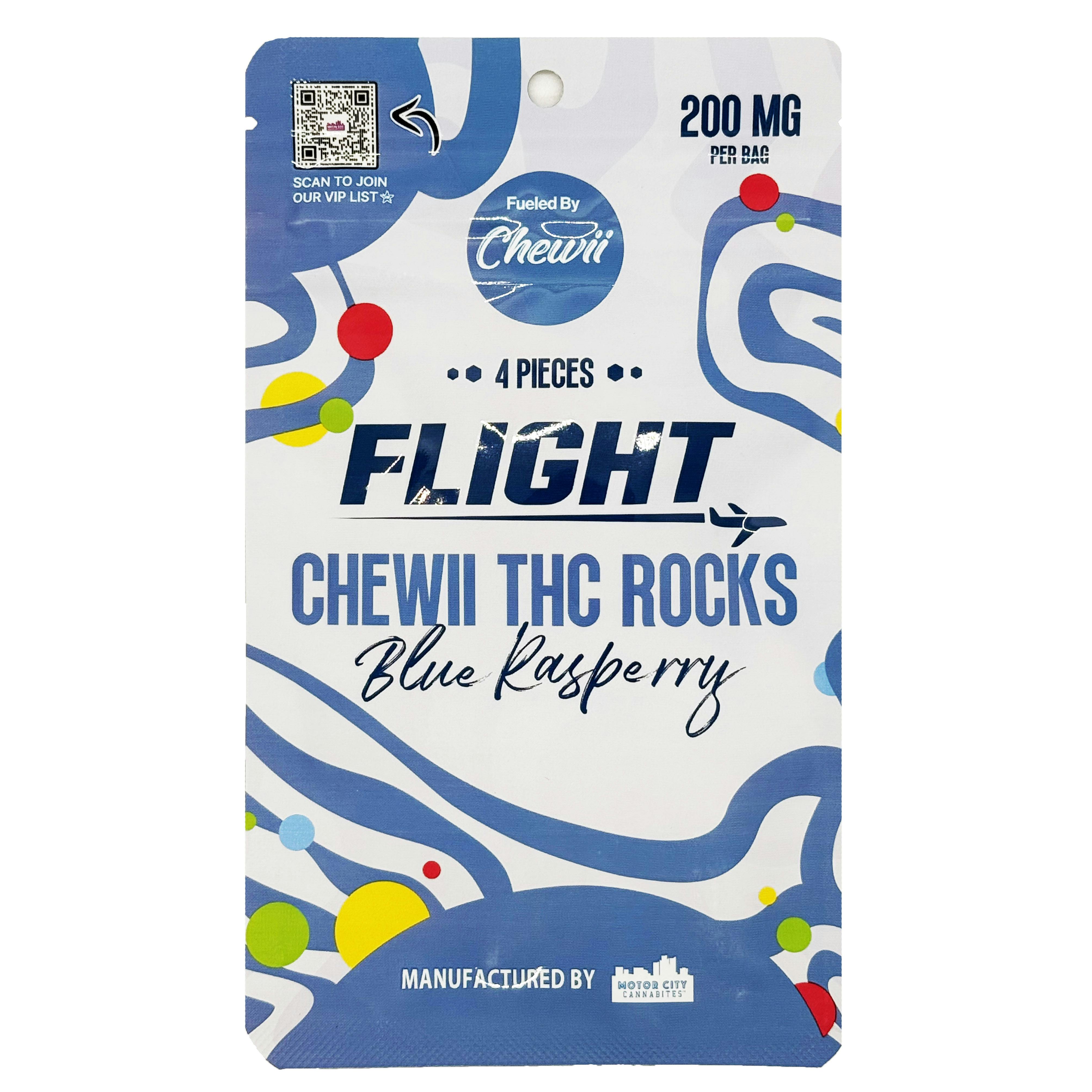 Flight Blue Raspberry Rock-Candy Gummies 200mg Rec
