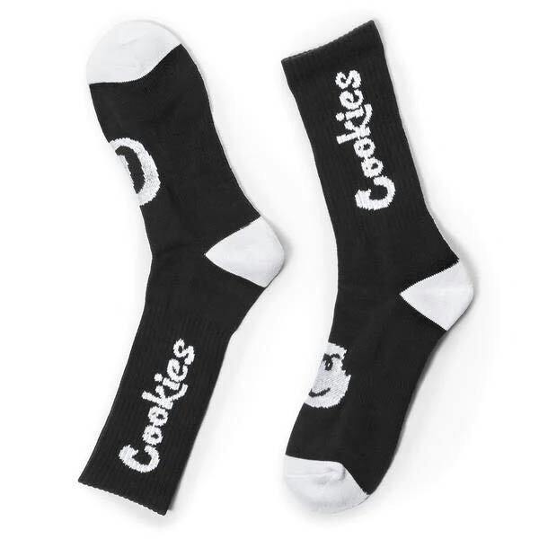 Cookies Original Logo Socks- Black/White Socks