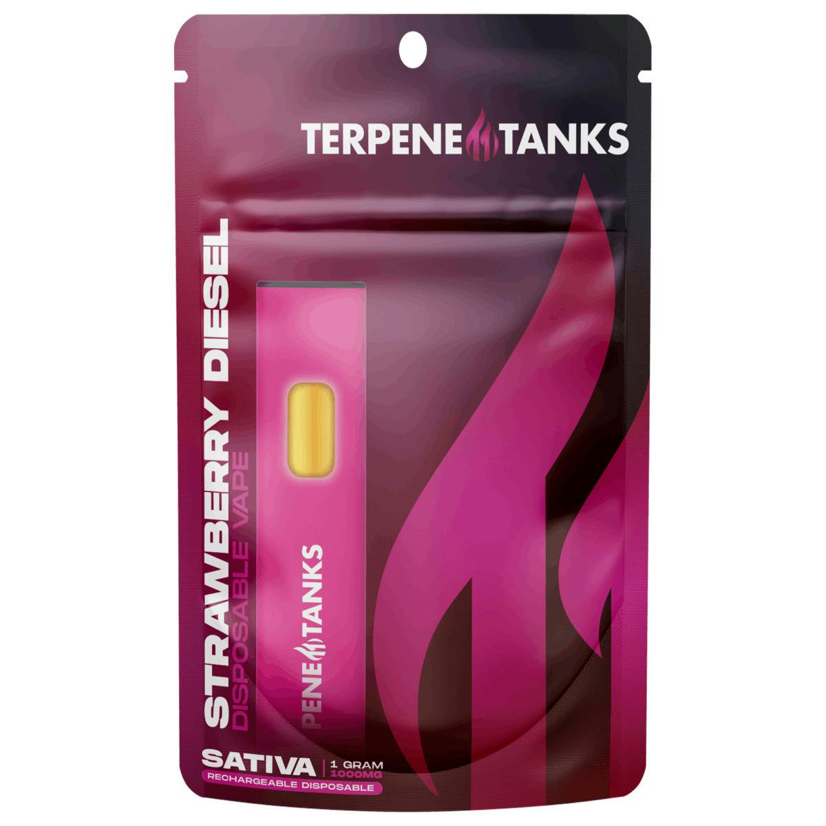 Terpene Tanks Strawberry Diesel All-In-One Vape Rec