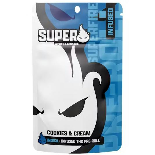 Superfire Cookies and Cream Infused Preroll Rec