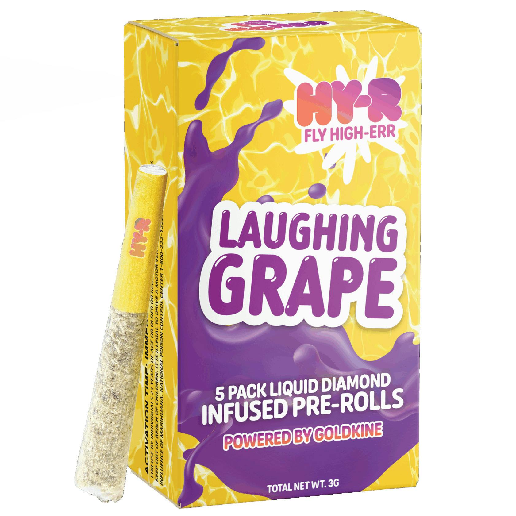 Hy-R Laughing Grape 5pk Infused Prerolls Rec