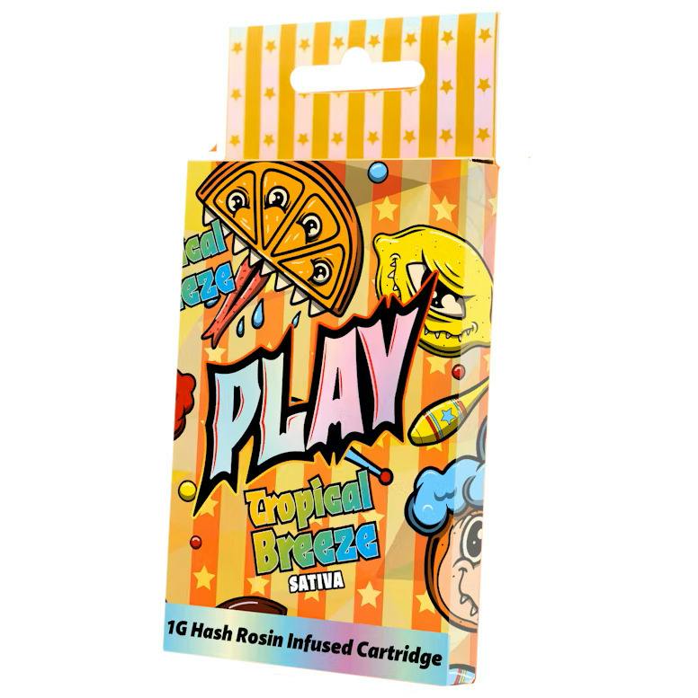 Play Tropical Breeze Hash Rosin Infused Cartridge Rec