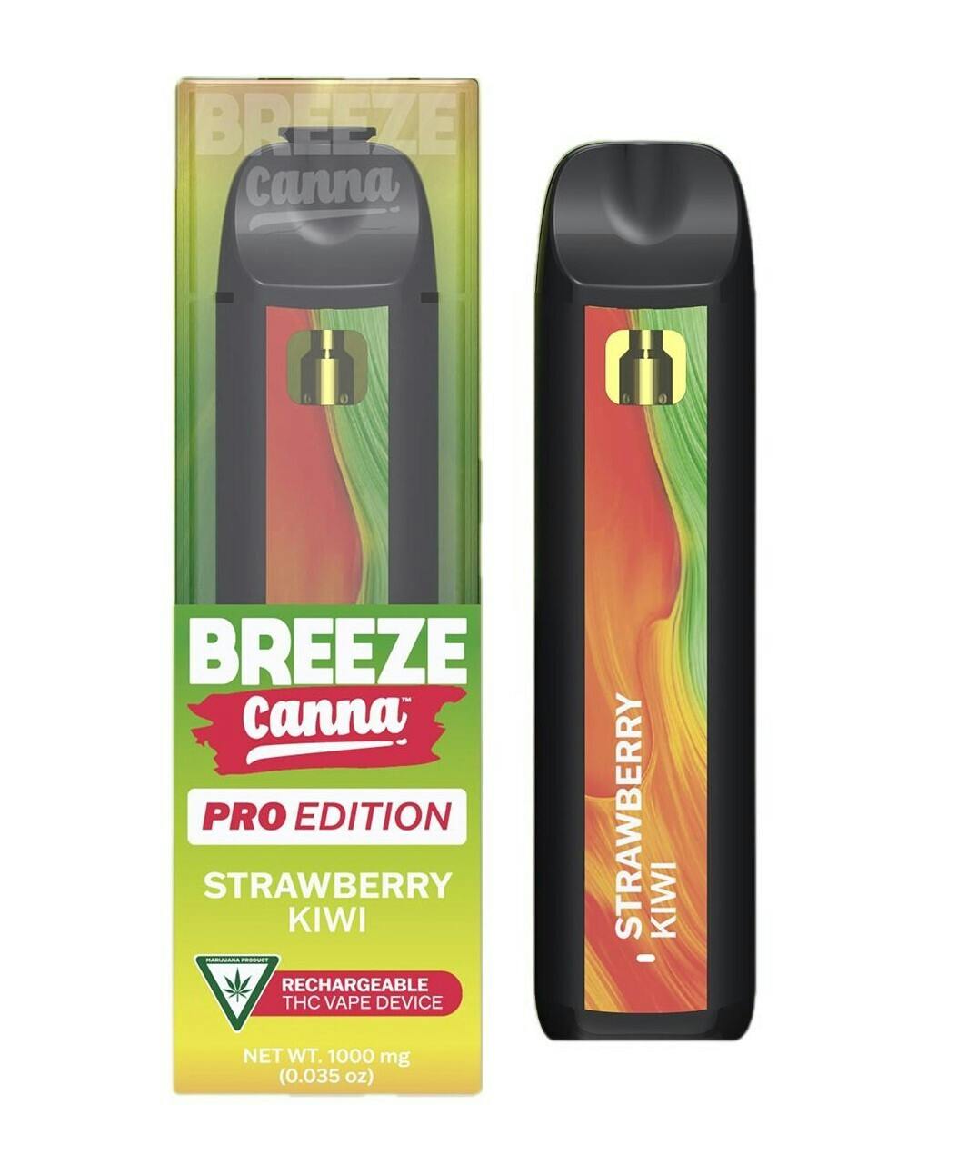 Breeze Canna Pro Edition Strawberry Kiwi Rechargeable Vape Rec