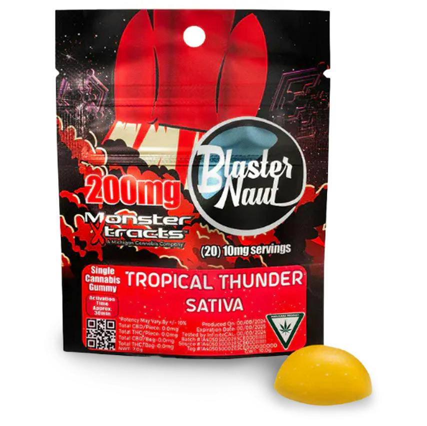 Monster Xtracts Blasternaut Tropical Thunder Single Gummy 200mg Rec