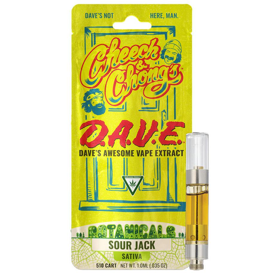 Cheech & Chong's D.A.V.E. Sour Jack Vape Cartridge Rec