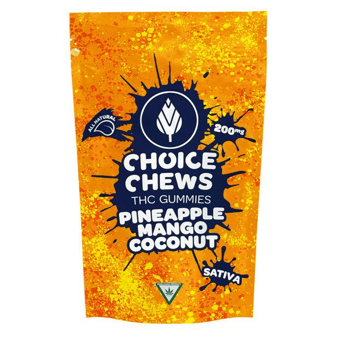 Choice Pineapple Mango Coconut Sativa Soft Chews 200mg Rec