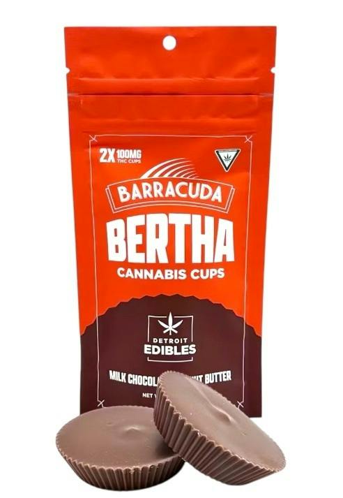 Barracuda Milk Chocolate Peanut Butter Bertha Cups 200mg Rec