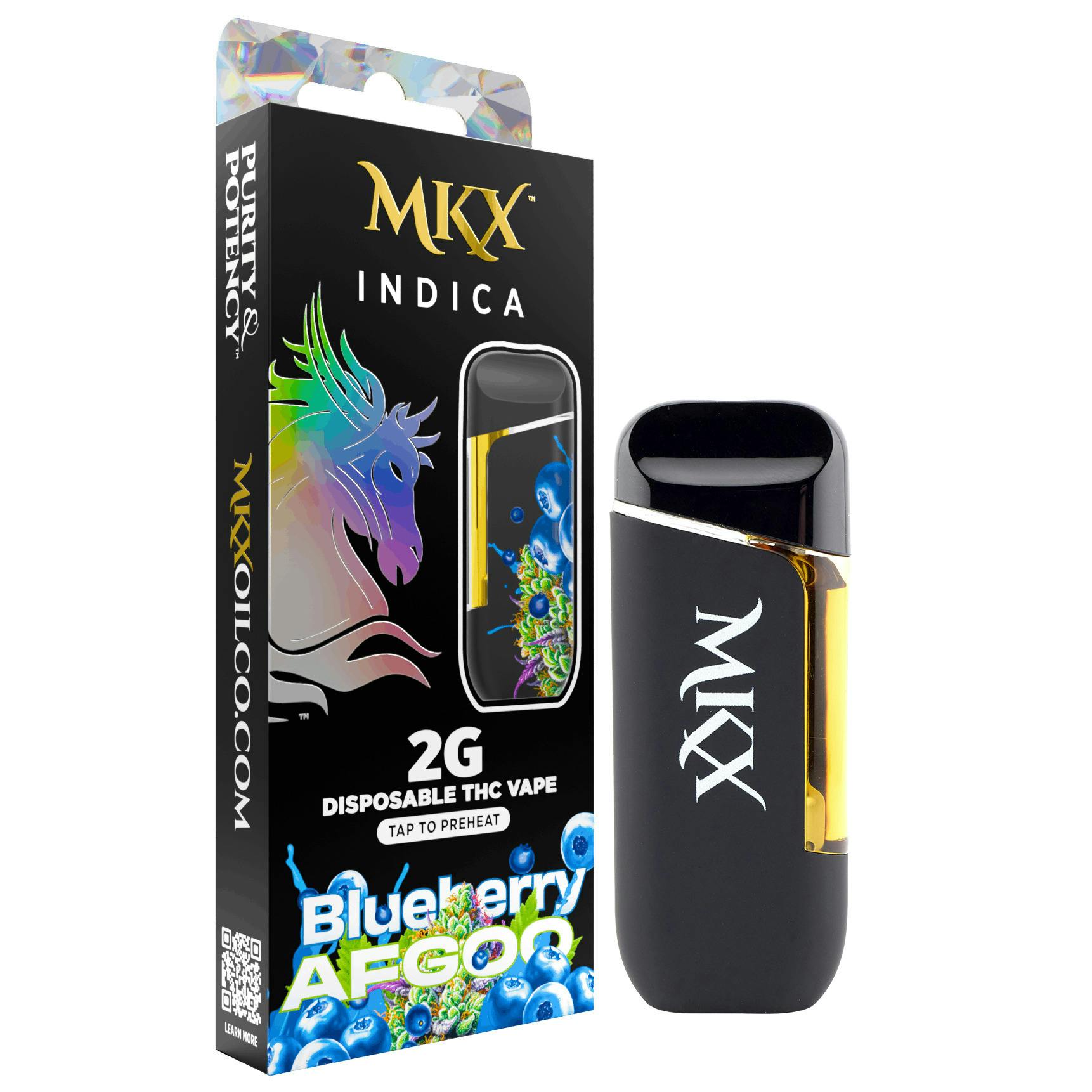 MKX Blueberry Afgoo Disposable Vape Rec