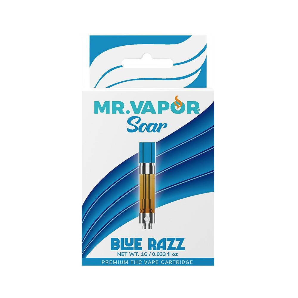 Mr. Vapor Blue Razz Cartridge Rec