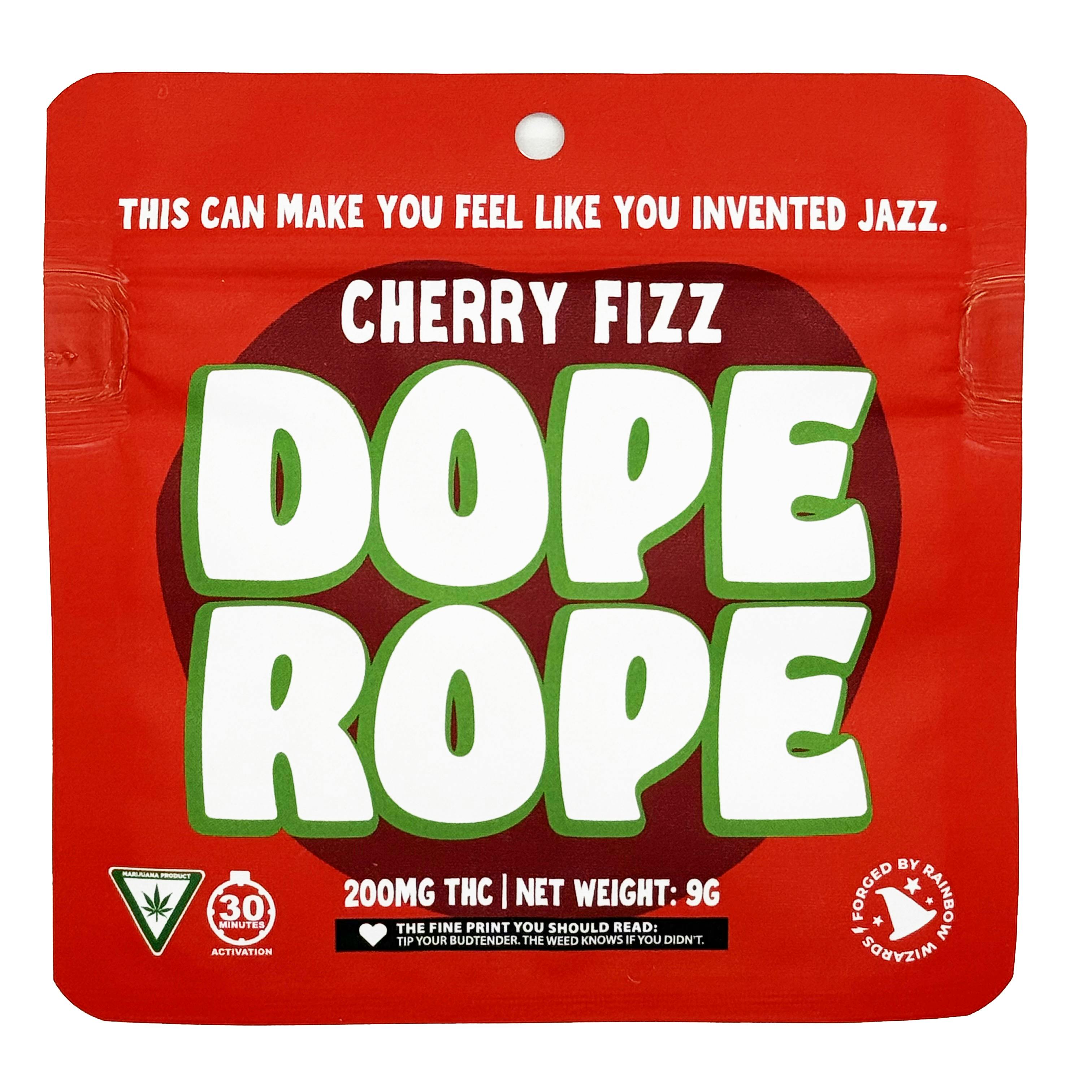 Dope Rope Cherry Fizz Gummy Rope 200mg Rec