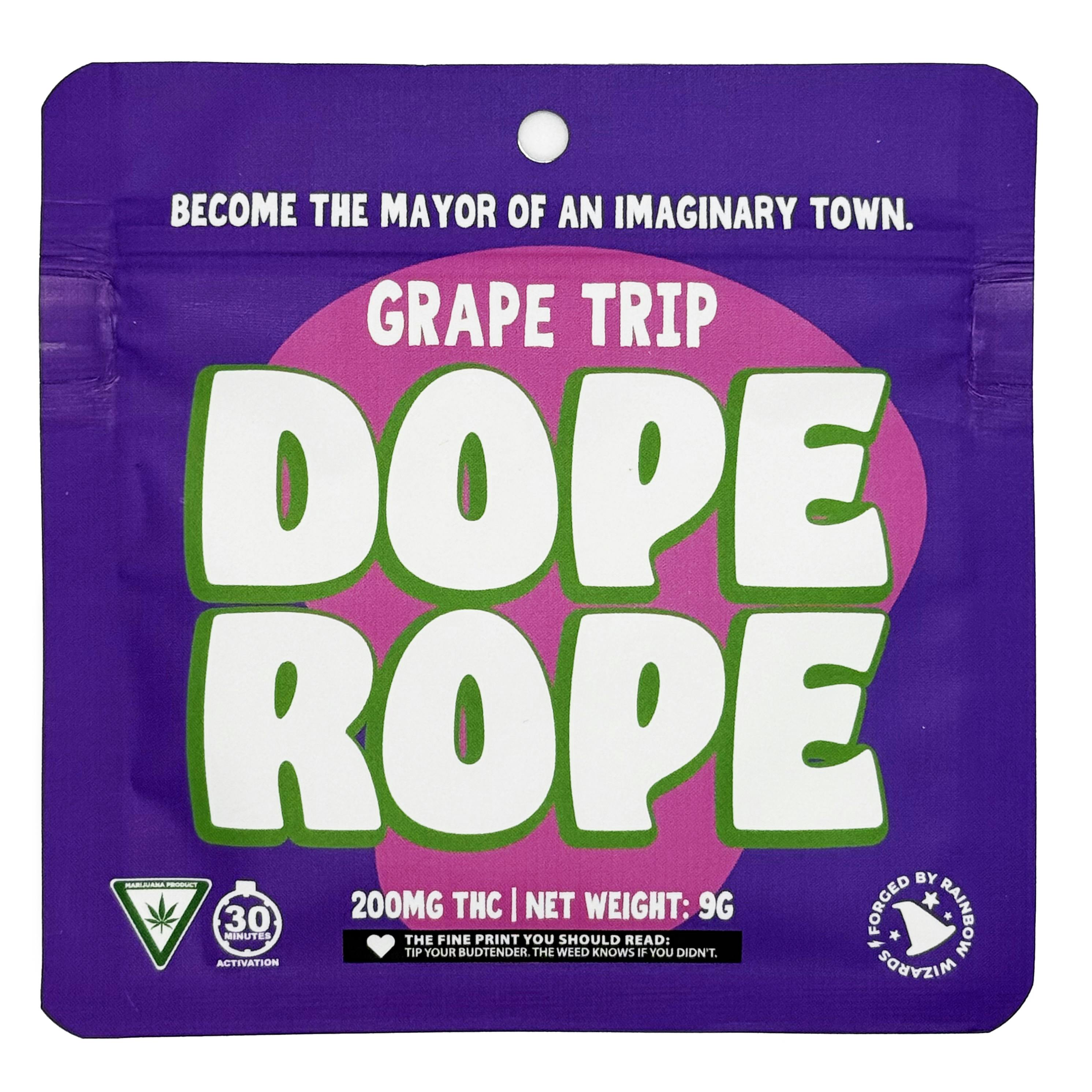 Dope Rope Grape Trip Gummy Rope 200mg Rec
