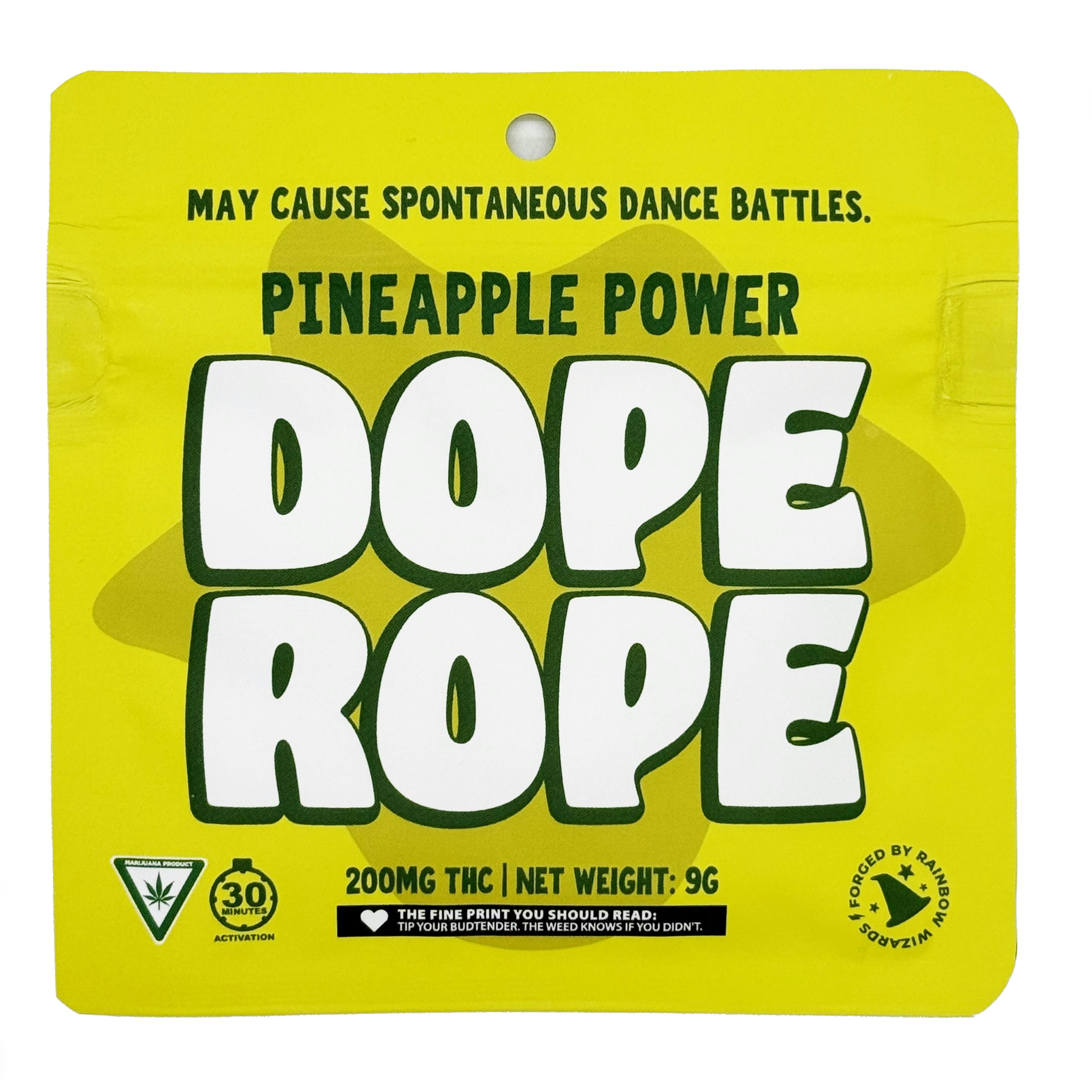 Dope Rope Pineapple Power Gummy Rope 200mg Rec