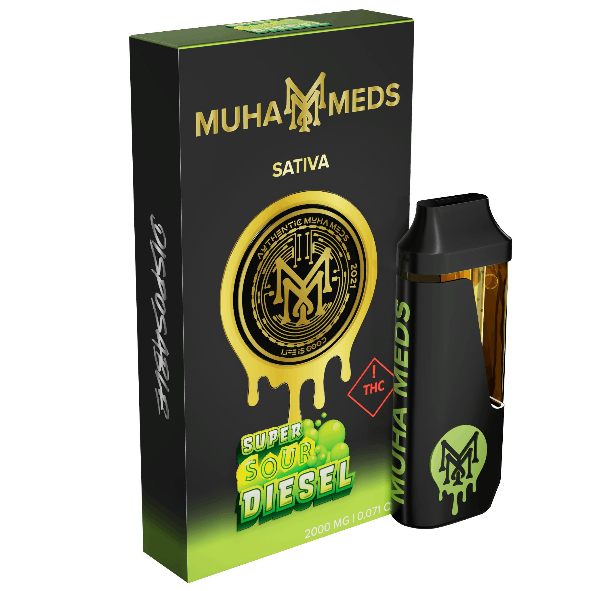Muha Meds Super Sour Diesel Disposable Vape Rec