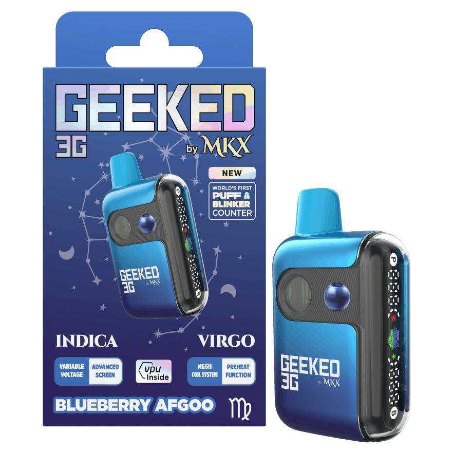 Geeked x MKX Blueberry Afgoo Disposable Vape Rec
