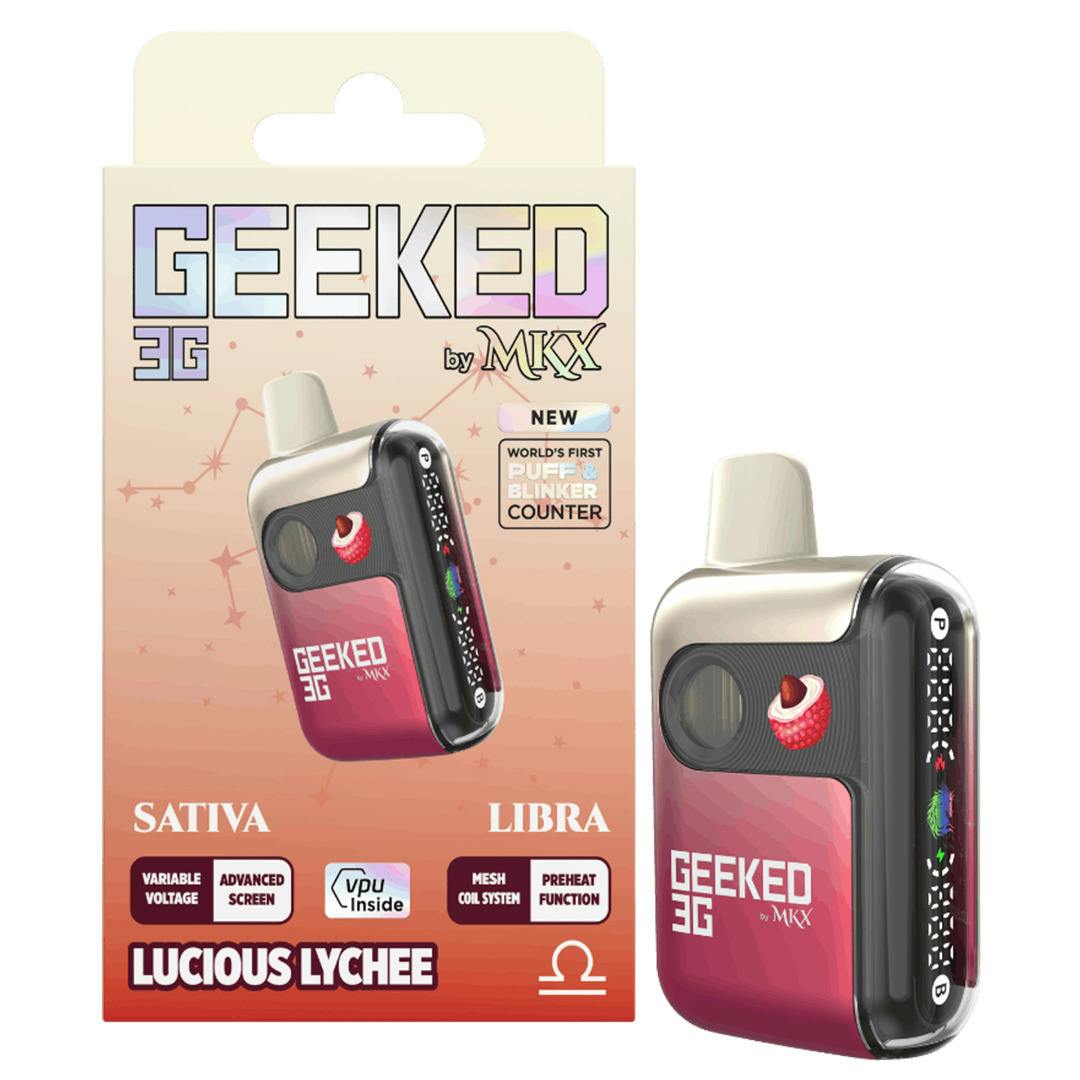 Geeked x MKX Lucious Lychee Disposable Vape Rec