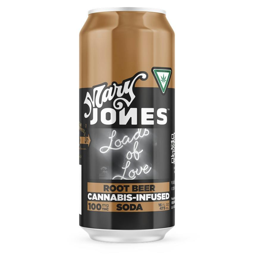 Mary Jones Root Beer Soda 100mg Rec