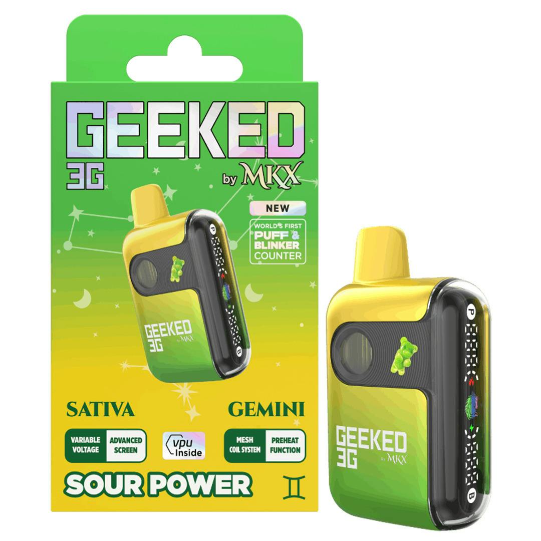 Geeked x MKX Sour Power Disposable Vape Rec