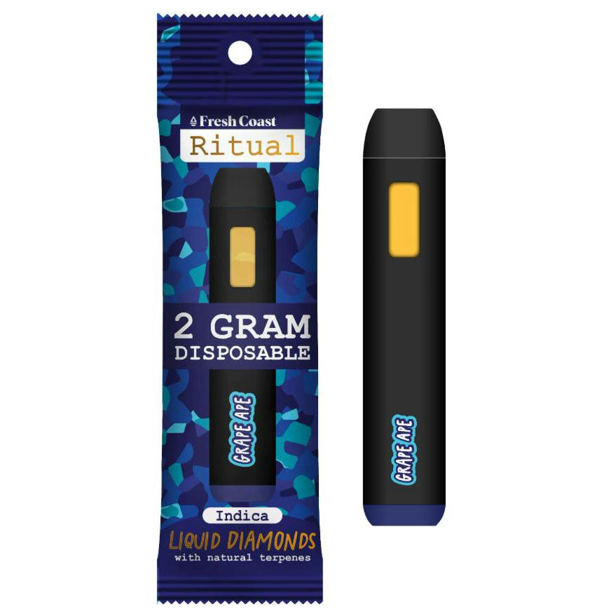 Ritual Grape Ape Liquid Diamonds Disposable Vape Rec