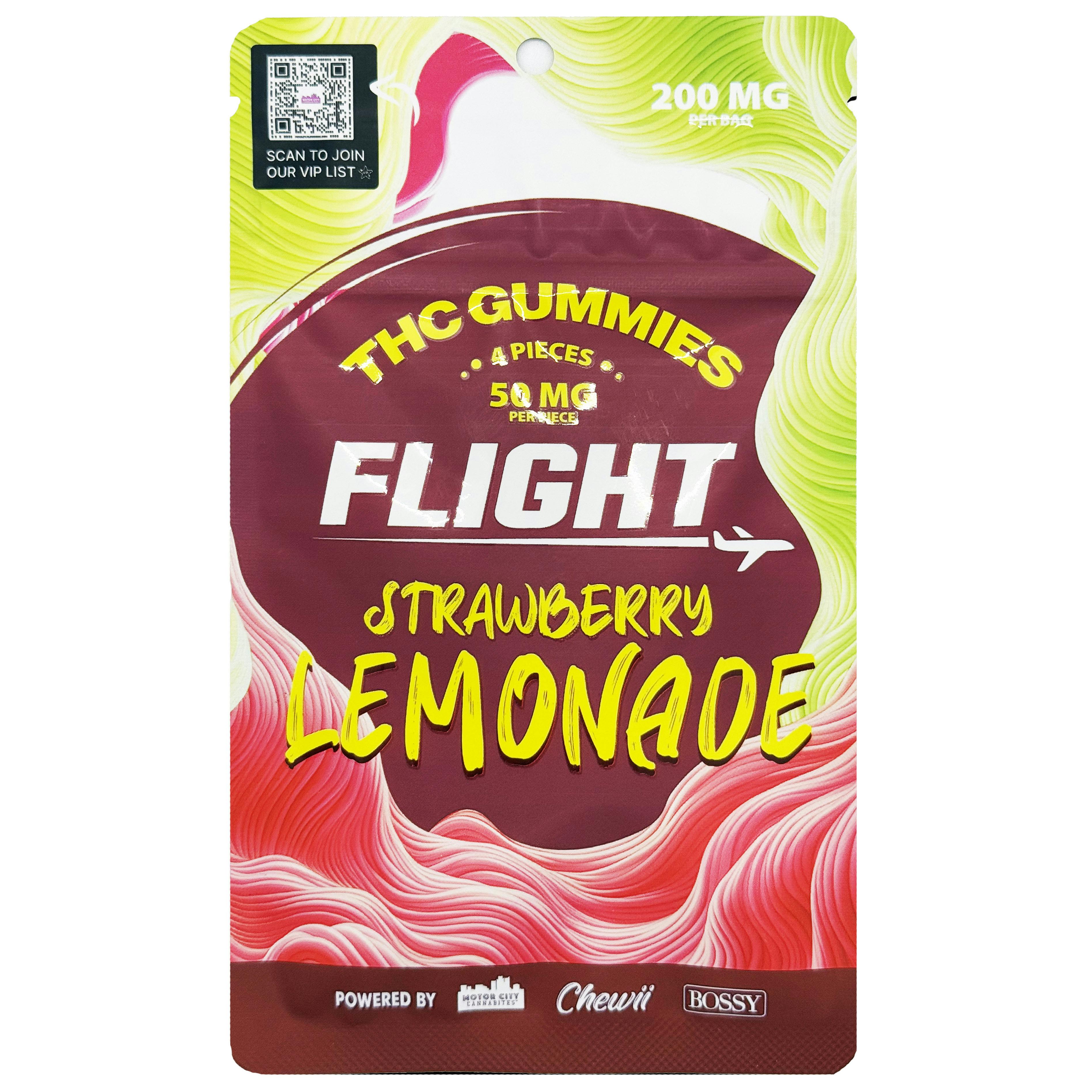 Flight Strawberry Lemonade Gummies 200mg Rec
