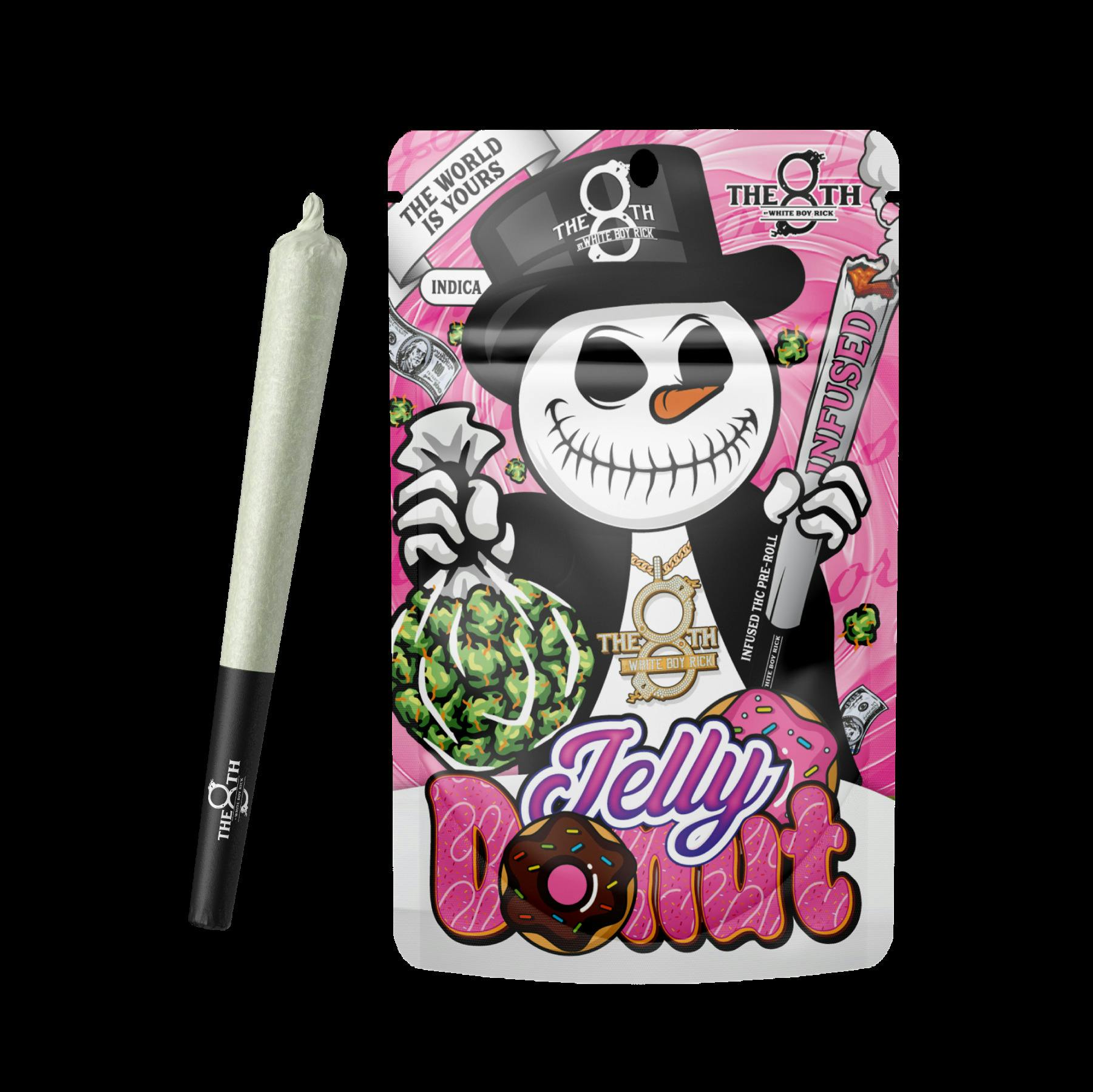 The 8th By White Boy Rick Jelly Donut Infused Preroll Rec