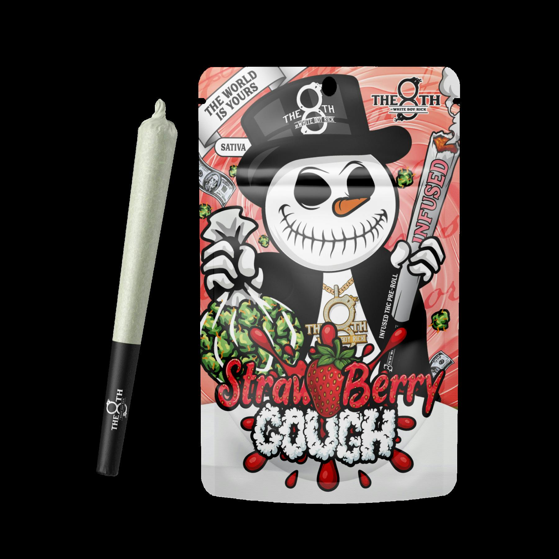 The 8th By White Boy Rick Strawberry Cough Infused Preroll Rec