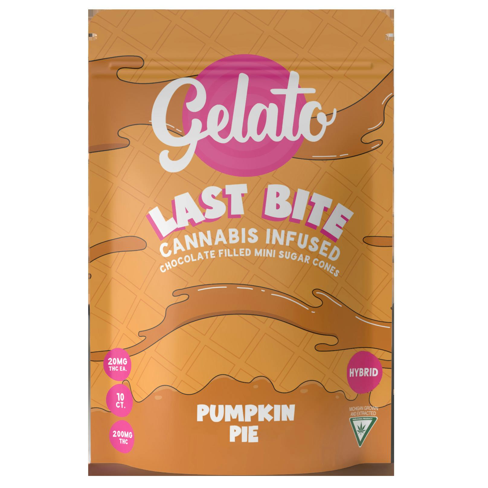 Gelato Last Bite Pumpkin Pie Cones 200mg Rec