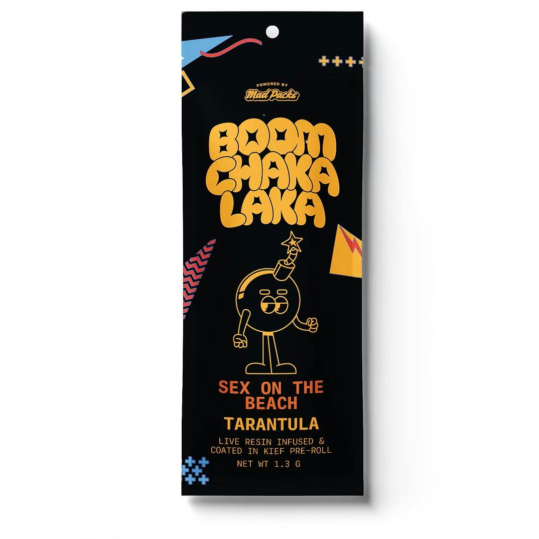 Mad Packs Boom Chaka Laka Sex on the Beach Infused Tarantula Preroll Rec