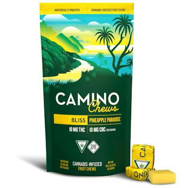Camino Bliss Pineapple Paradise Chews 1:1 THC/CBC 200mg Rec