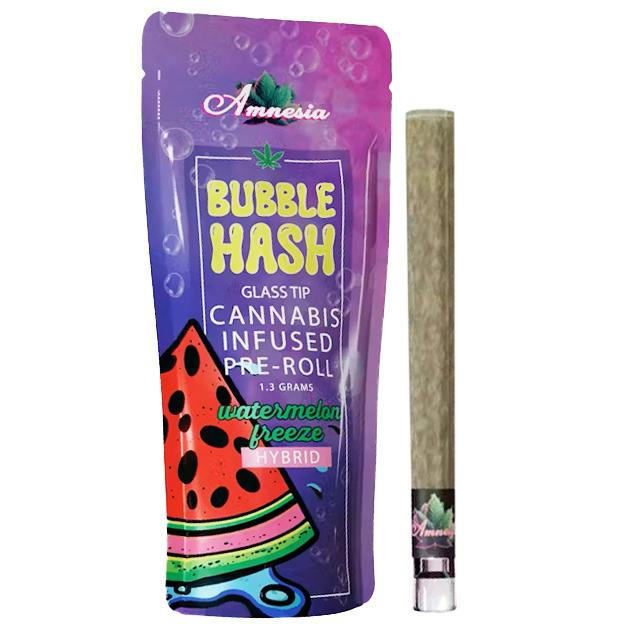 Amnesia Watermelon Freeze Bubble Hash Infused Preroll Rec