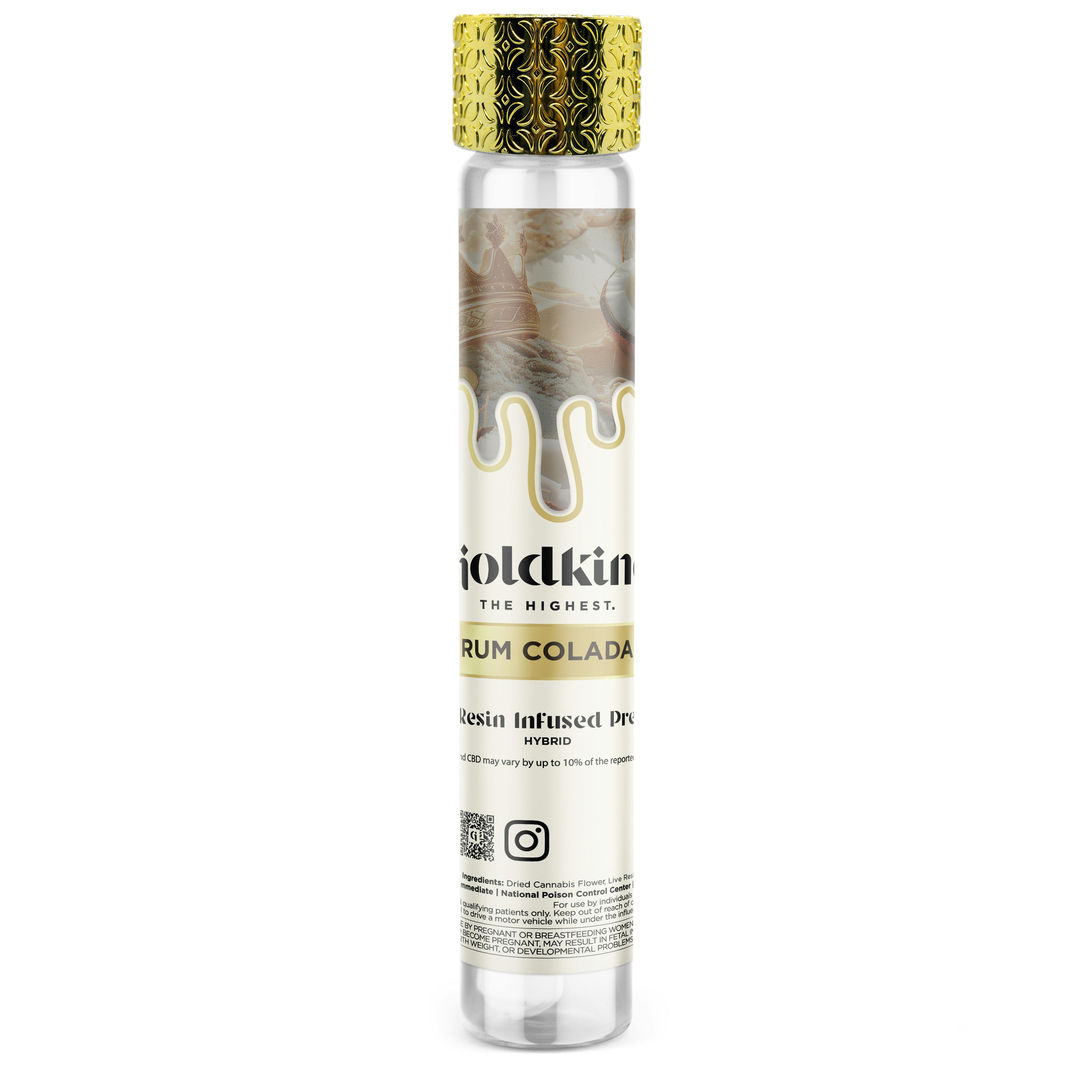 Goldkine Rum Colada Live Resin Infused Preroll Rec