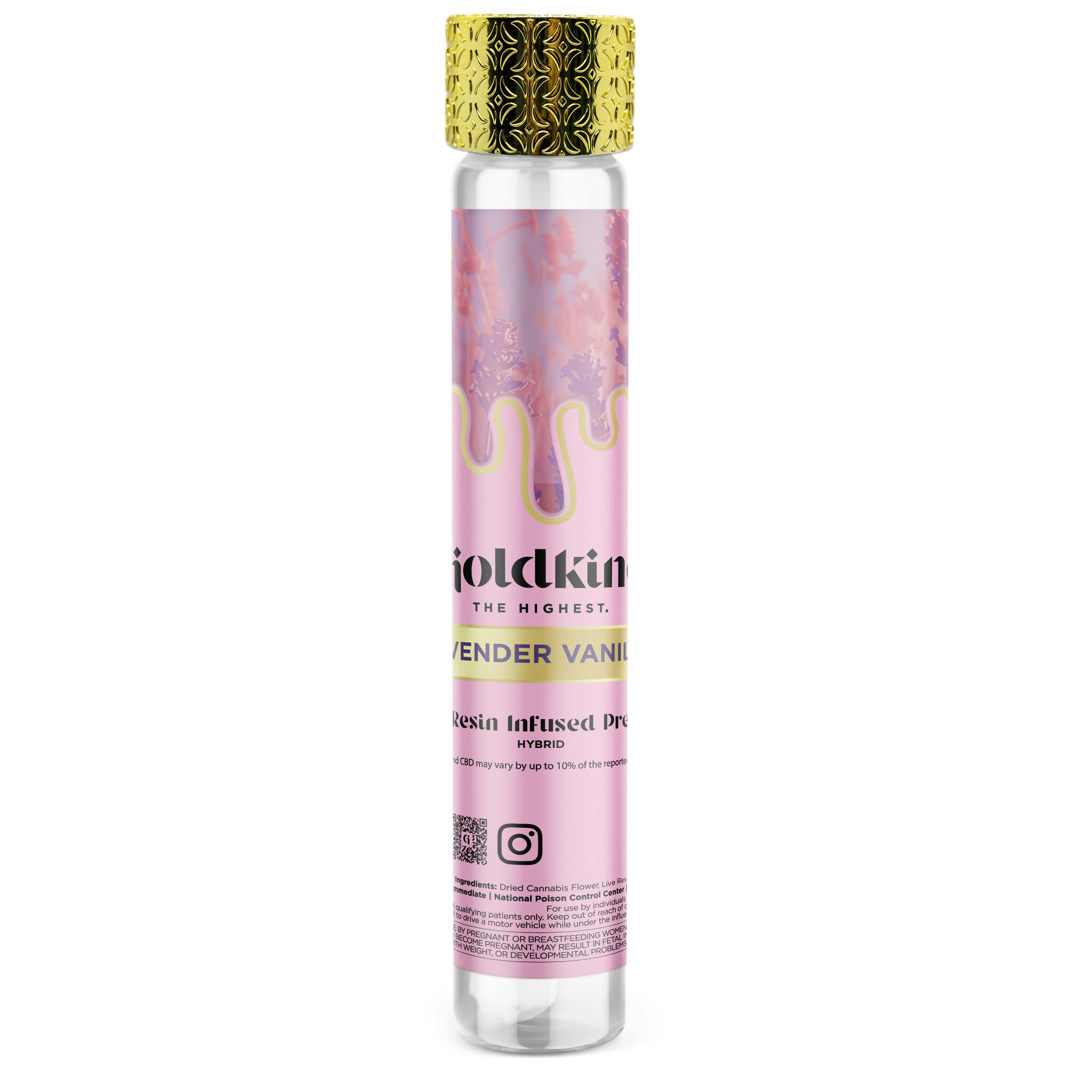 Goldkine Lavender Vanilla Live Resin Infused Preroll Rec