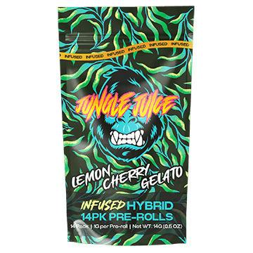 Jungle Juice Lemon Cherry Gelato 14pk Infused Prerolls Rec