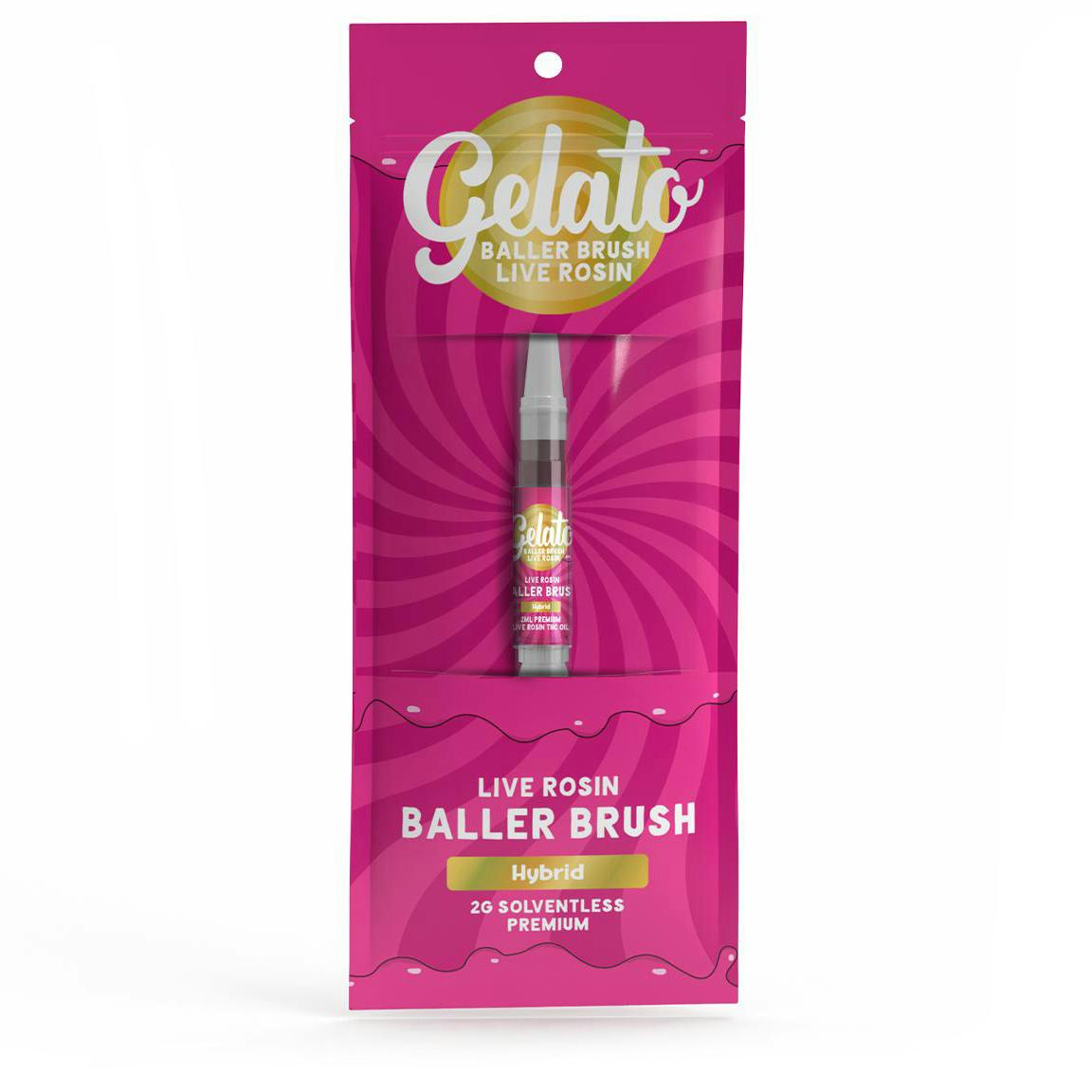 Gelato Hybrid Live Rosin Baller Brush Rec