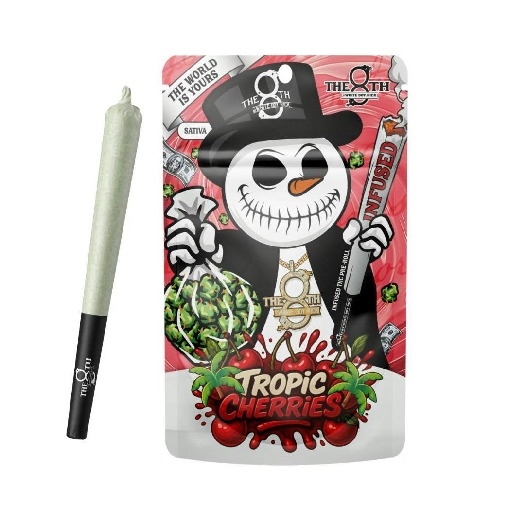 The 8th By White Boy Rick Tropic Cherries Infused Preroll Rec
