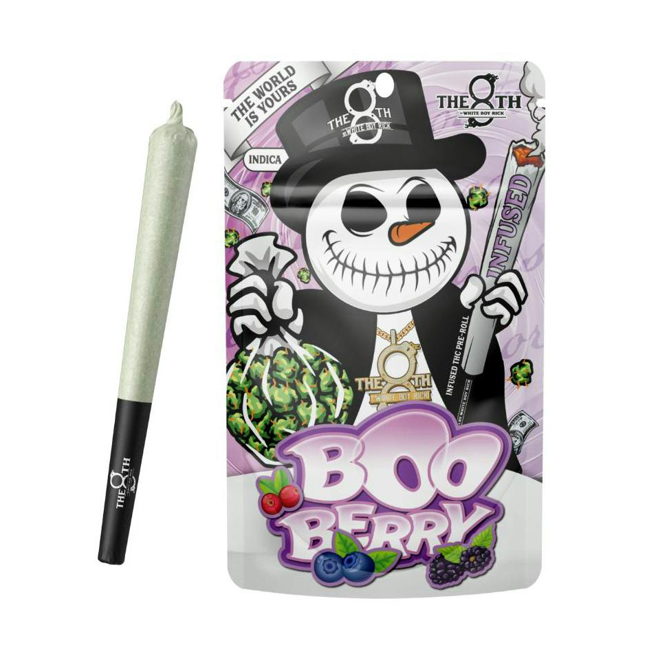 The 8th By White Boy Rick Berries By Boo Infused Preroll Rec