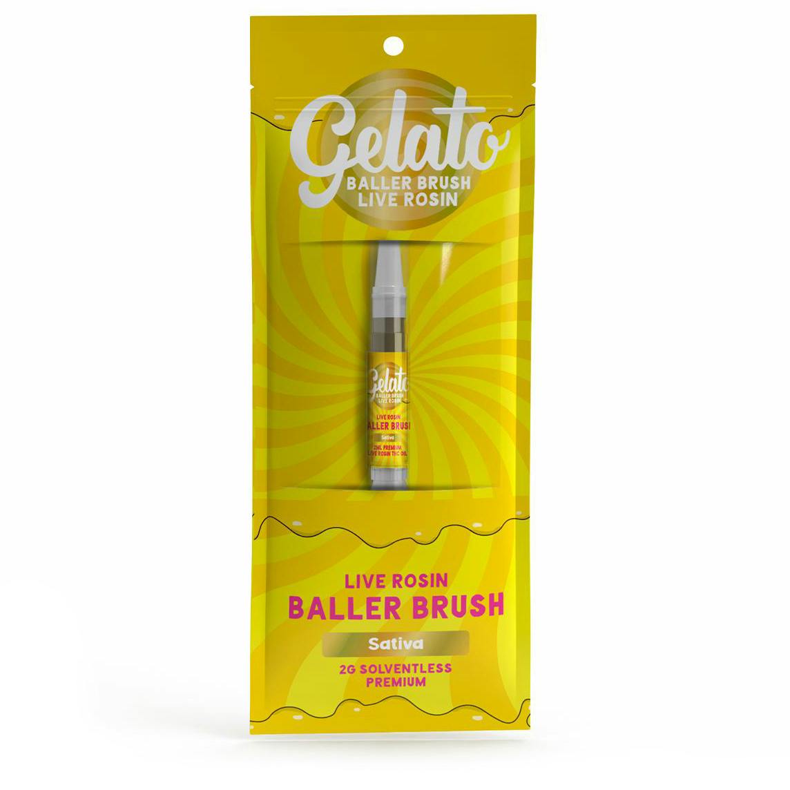 Gelato Sativa Live Rosin Baller Brush Rec