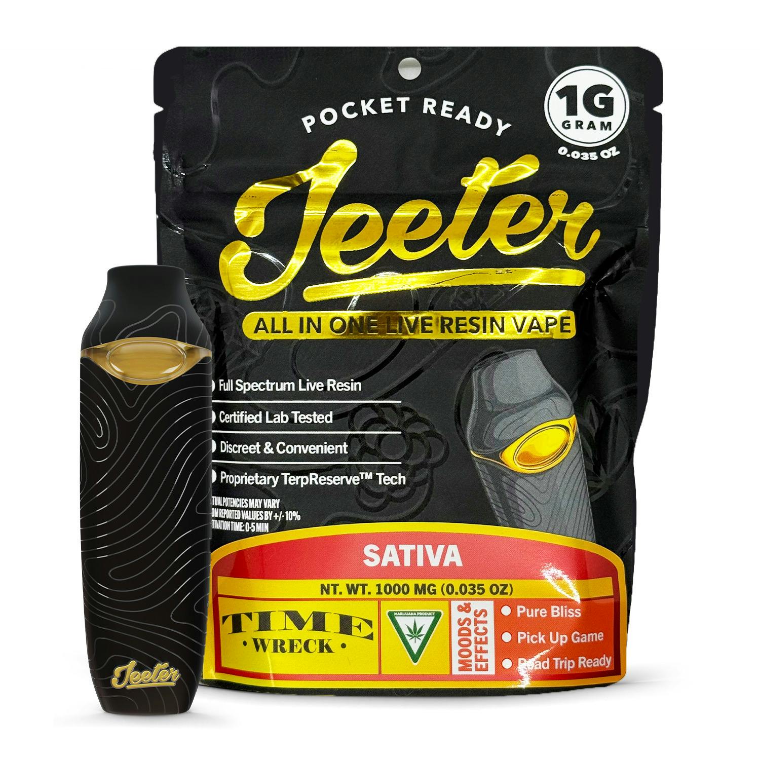 Jeeter Time Wreck Live Resin Disposable Vape Rec