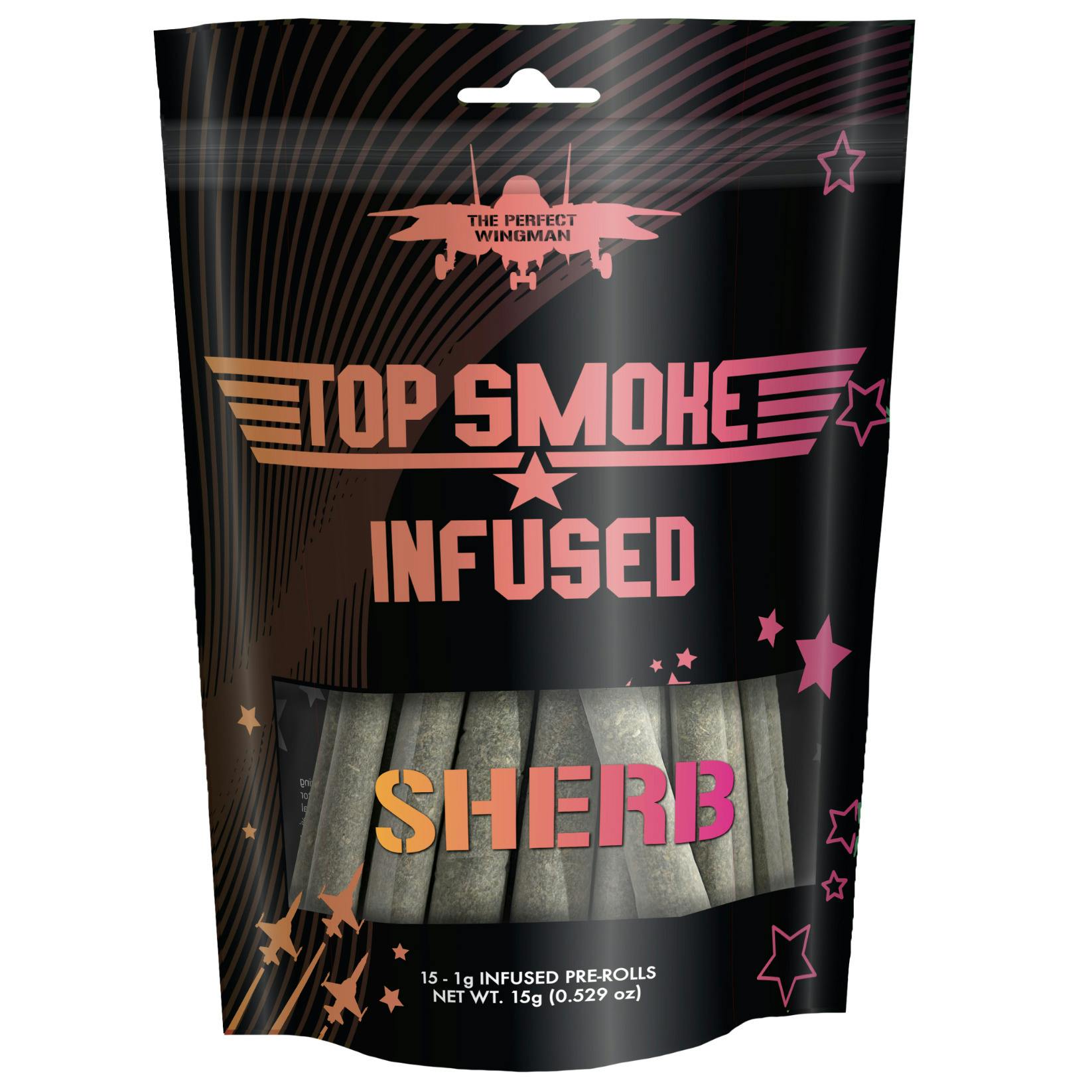 Top Smoke Sherb 15pk Infused Prerolls Rec