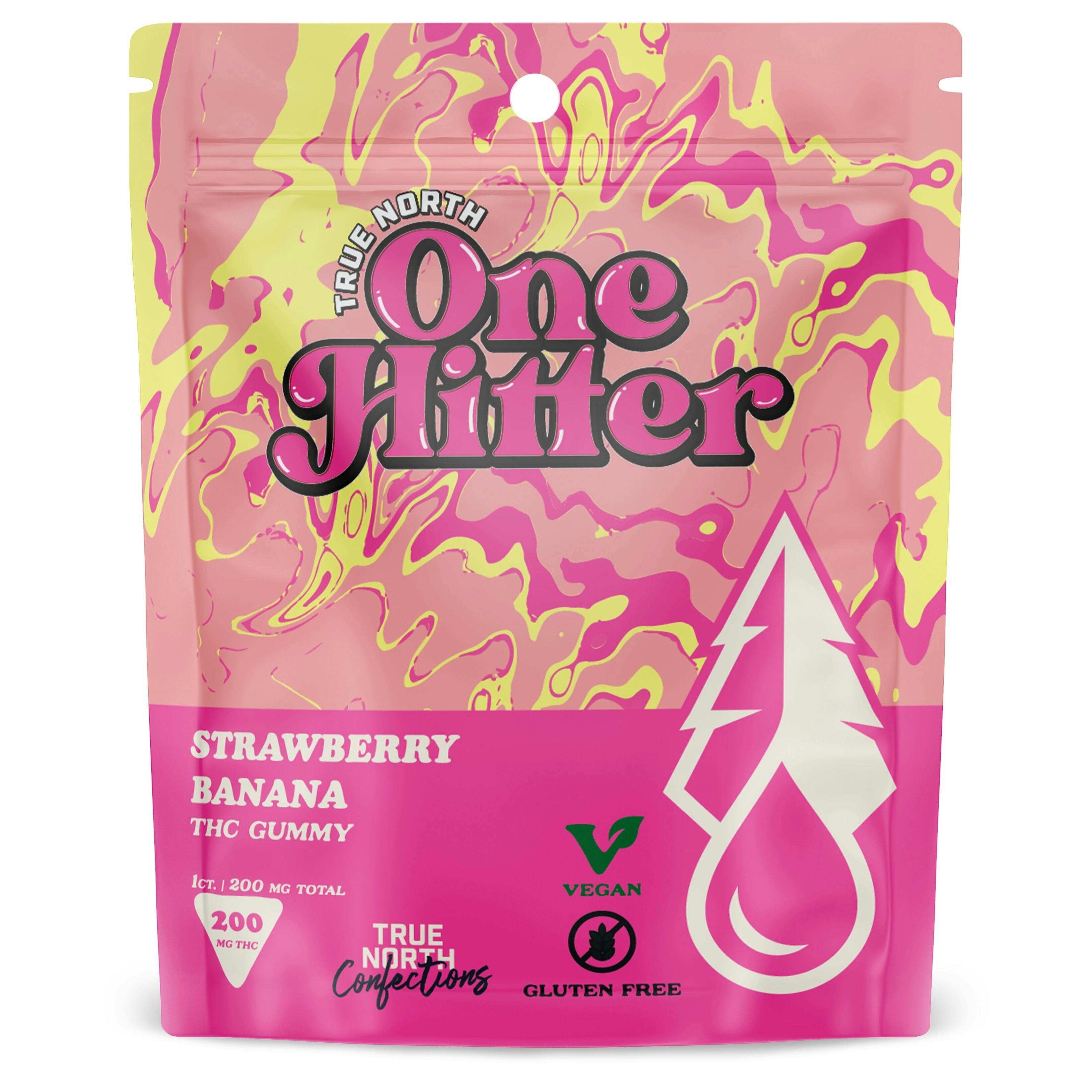 True North Strawberry Banana One Hitter Gummy