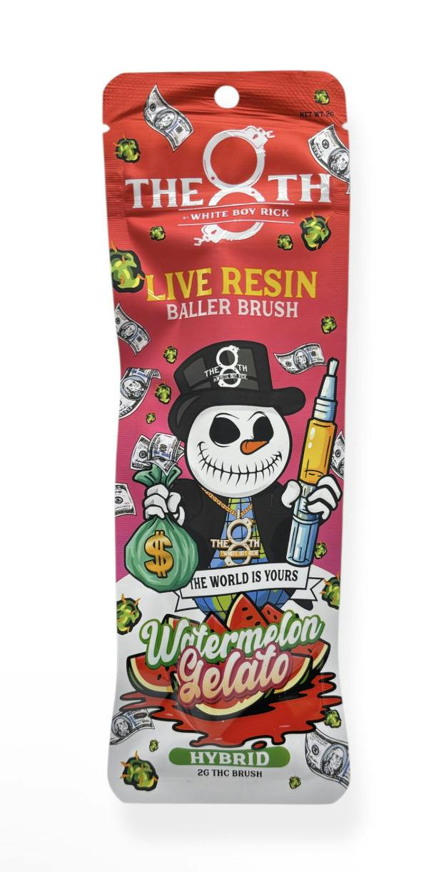 The 8th by White Boy Rick Watermelon Gelato Live Resin Baller Brush Rec
