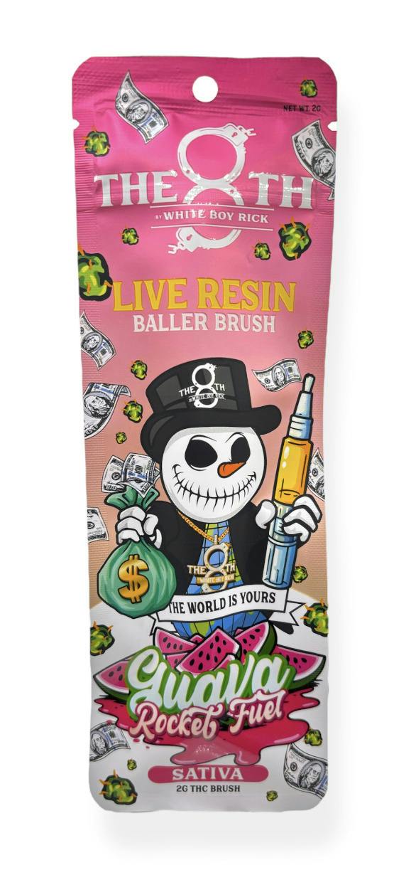 The 8th by White Boy Rick Guava Rocket Fuel Live Resin Baller Brush Rec