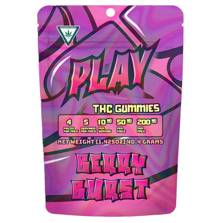Play Berry Burst Gummies 200mg Rec