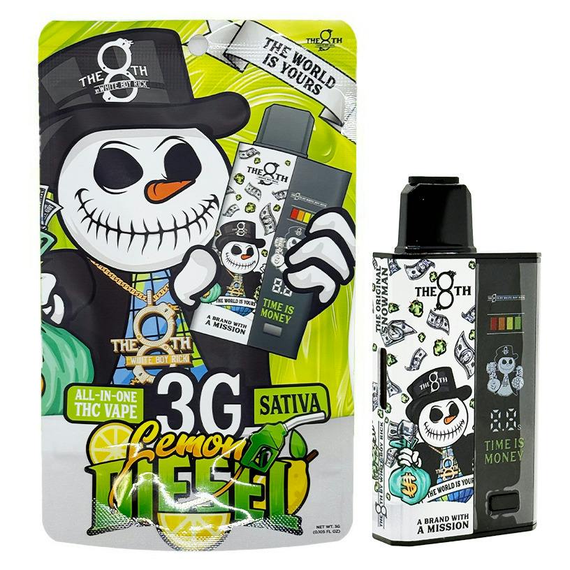 The 8th By White Boy Rick Lemon Diesel All-in-One Vape Rec