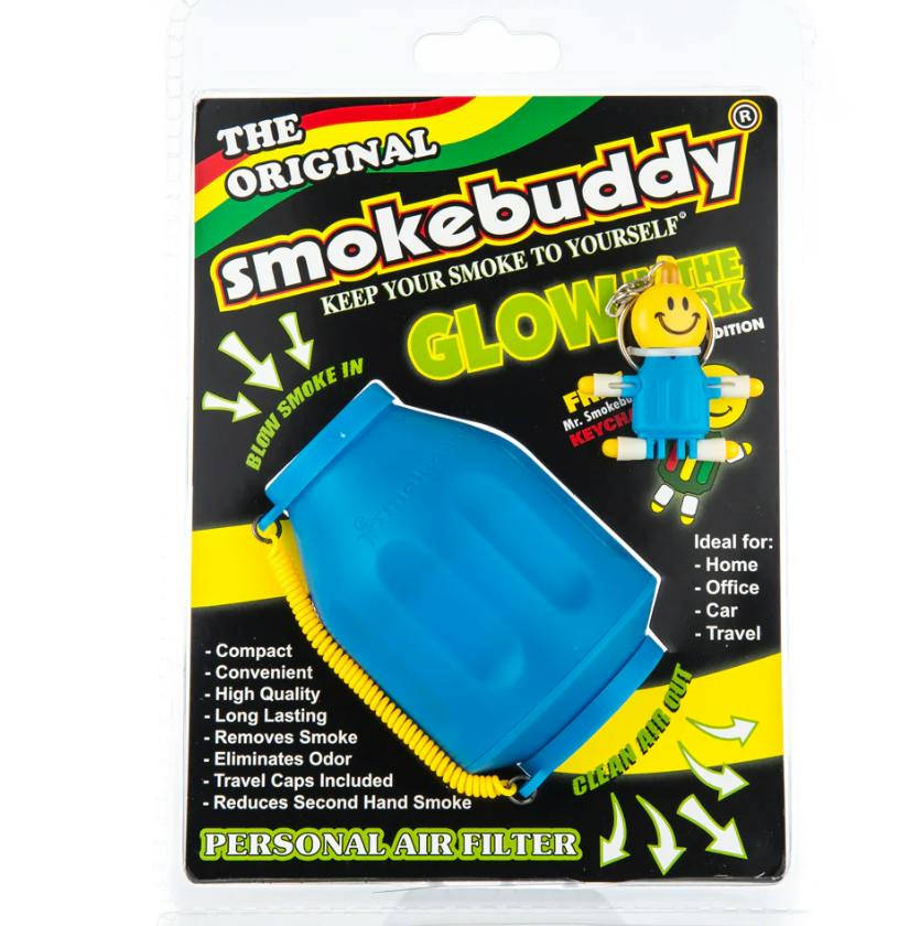 Smoke Buddy - Blue Glow in the Dark - One Size